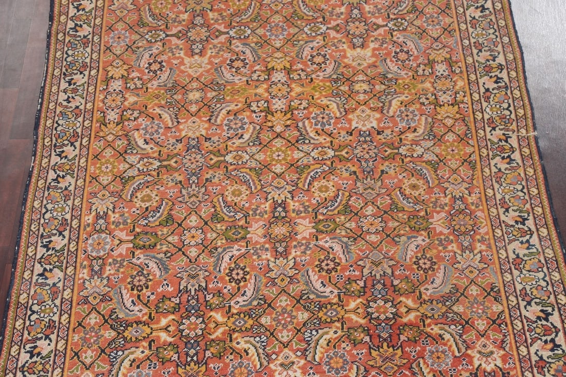 Antique Vegetable Dye Mahal Persian Area Rug 7x11 - 4