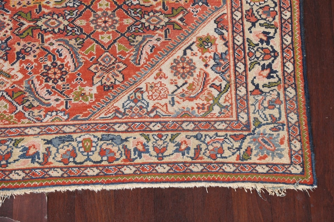 Antique Vegetable Dye Mahal Persian Area Rug 7x11 - 7