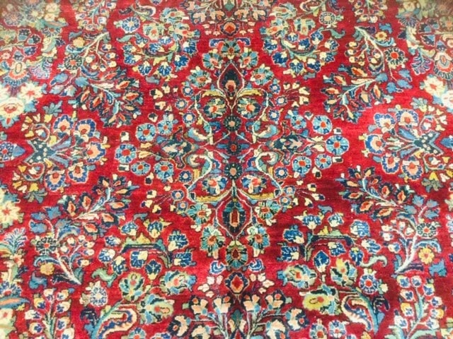 Antique Mint Condition Large sarouk RugBeautiful antique Persian Sarouk rug from central Persia, - 4