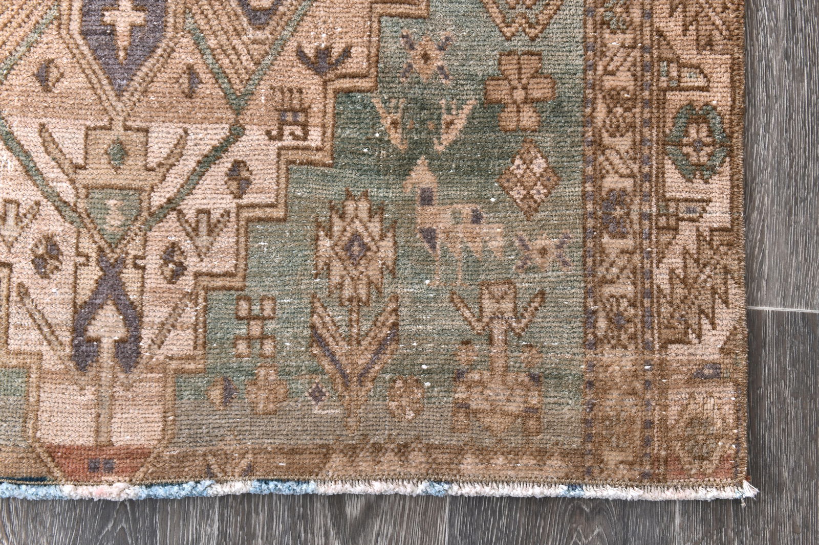 3'2'' x 11'9'' Vintage Wool Runner Rug - 242702 - 10