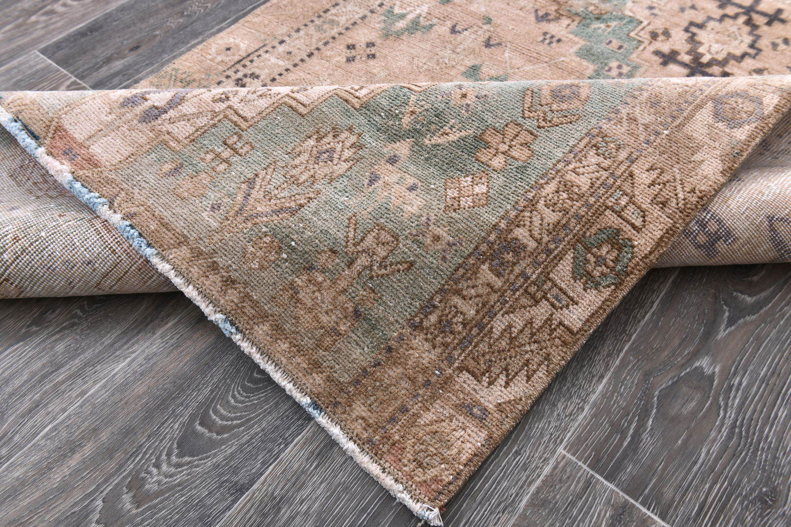 3'2'' x 11'9'' Vintage Wool Runner Rug - 242702 - 12