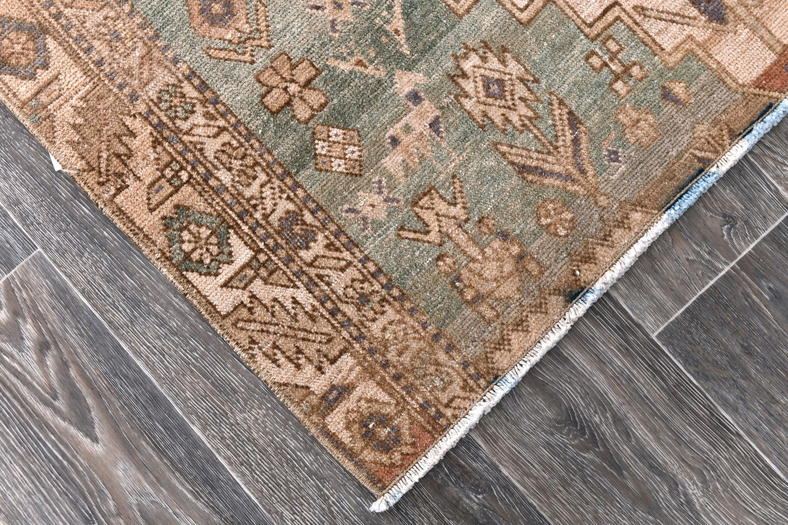 3'2'' x 11'9'' Vintage Wool Runner Rug - 242702 - 7