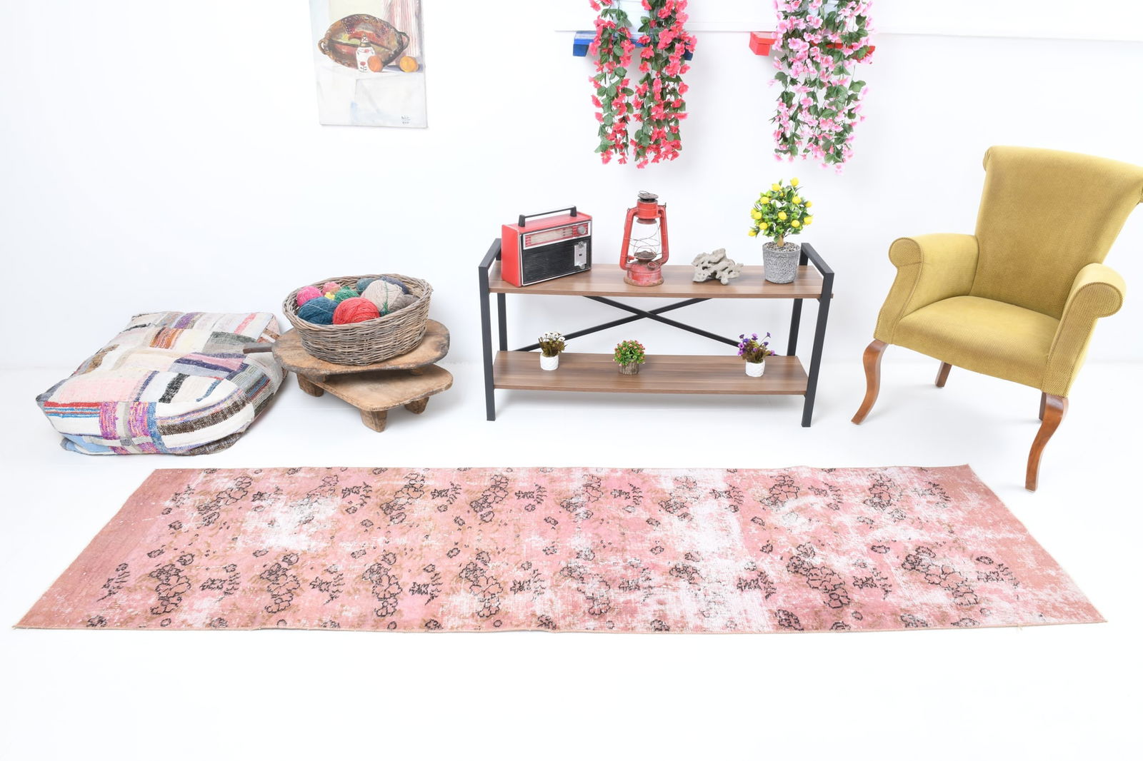 2'5'' x 9'3'' Vintage Wool Runner Rug - 17545 - 2