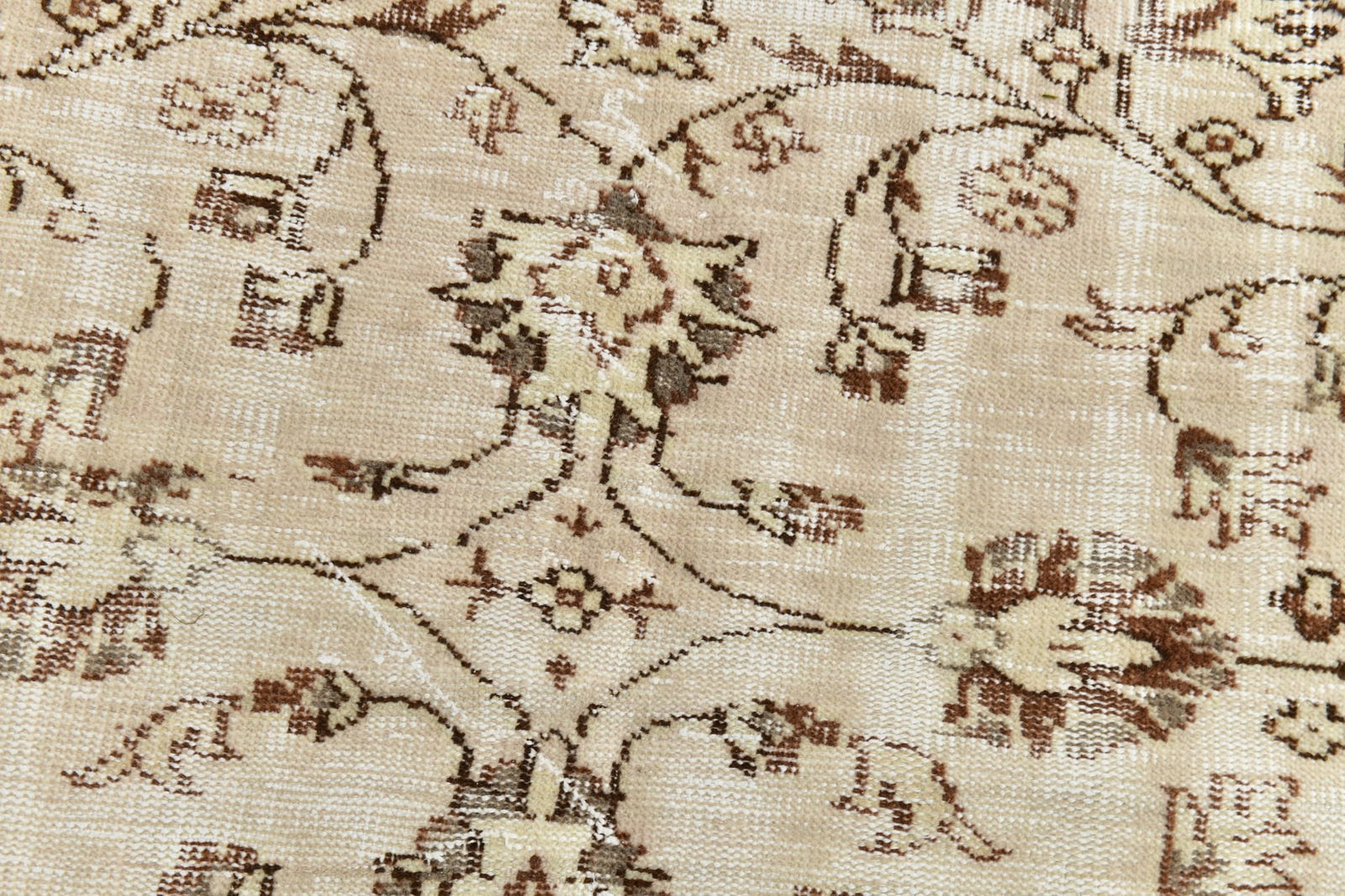 5'8'' x 9'0'' Handmade Vintage Wool Rug - 24722 - 8