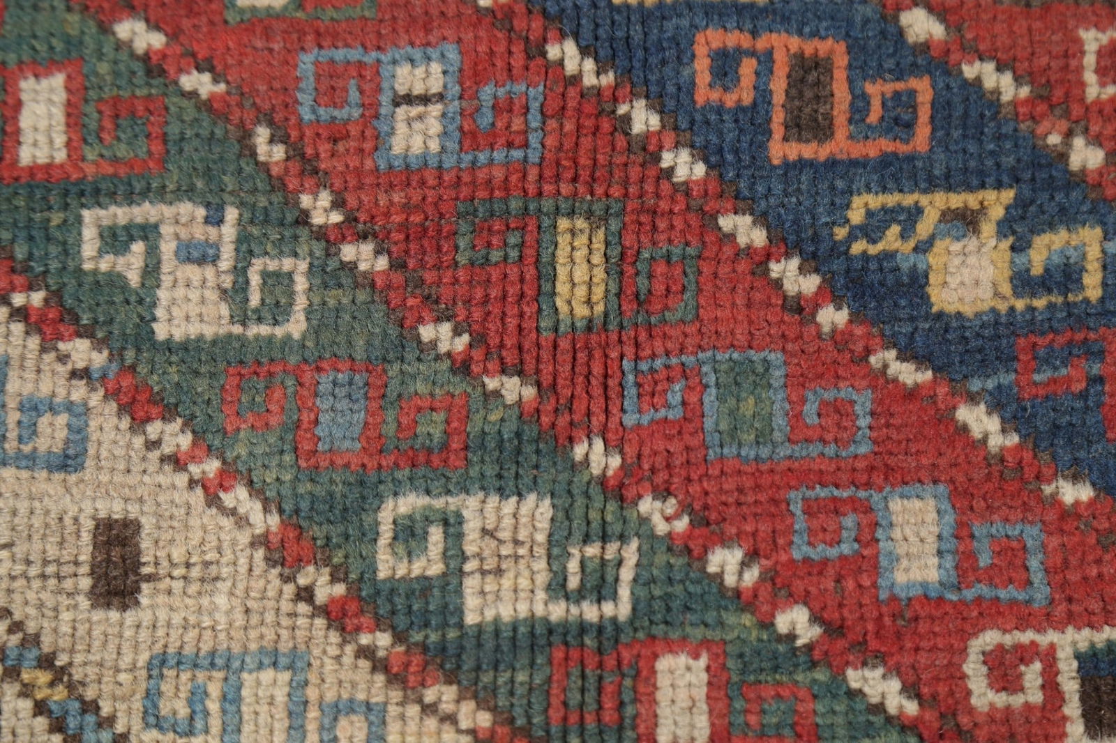 Pre-1900 Antique Vegetable Dye Kazak Caucasian Oriental Runner Rug 4x8 - 12