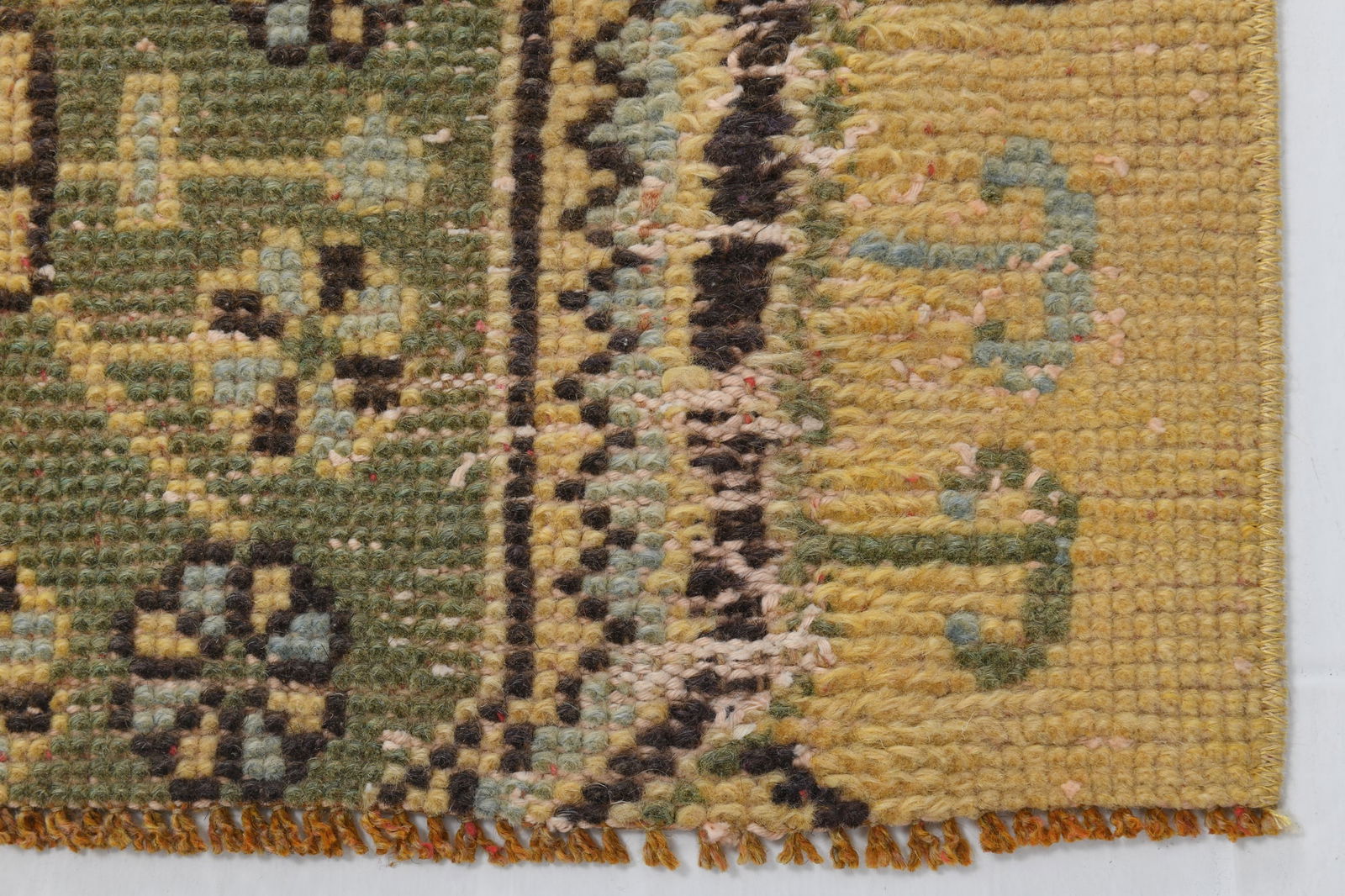 2'4'' x 4'3'' Handmade Vintage Wool Rug - 18538 - 14