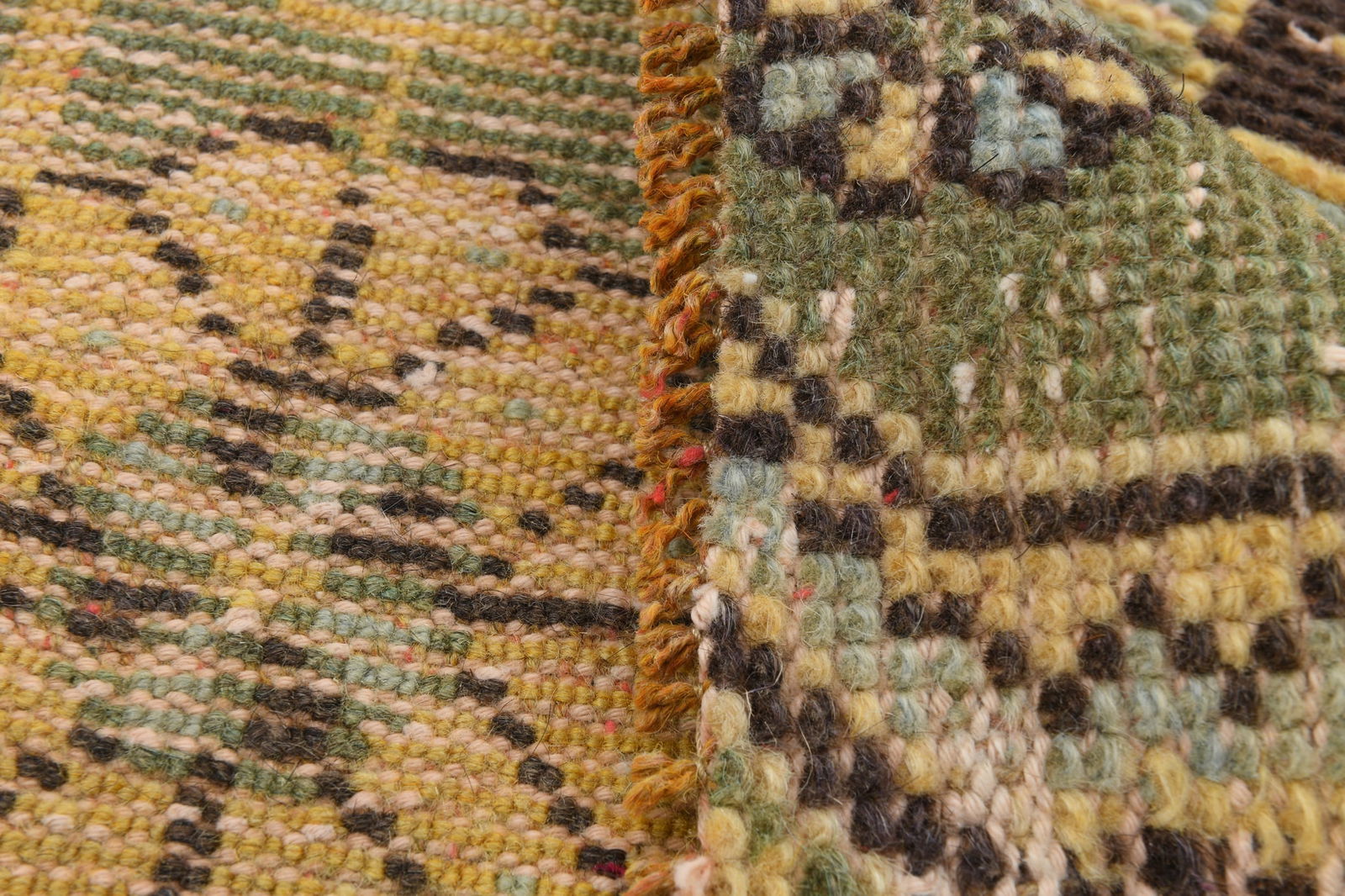 2'4'' x 4'3'' Handmade Vintage Wool Rug - 18538 - 19