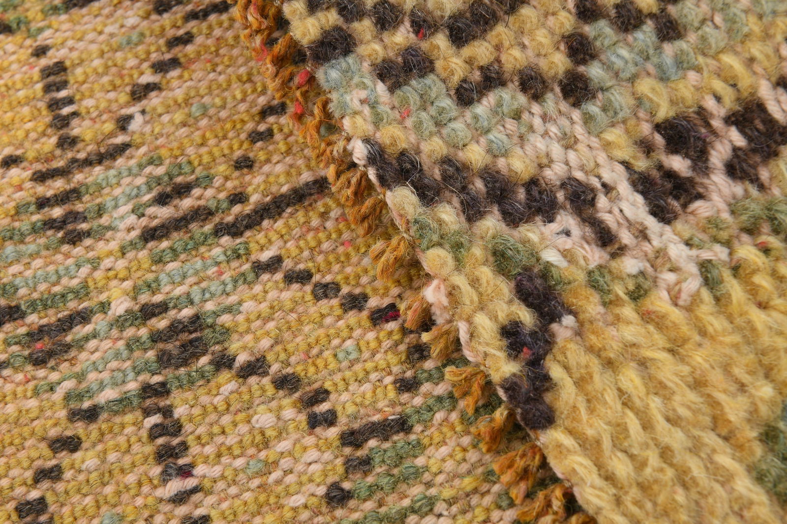 2'4'' x 4'3'' Handmade Vintage Wool Rug - 18538 - 20