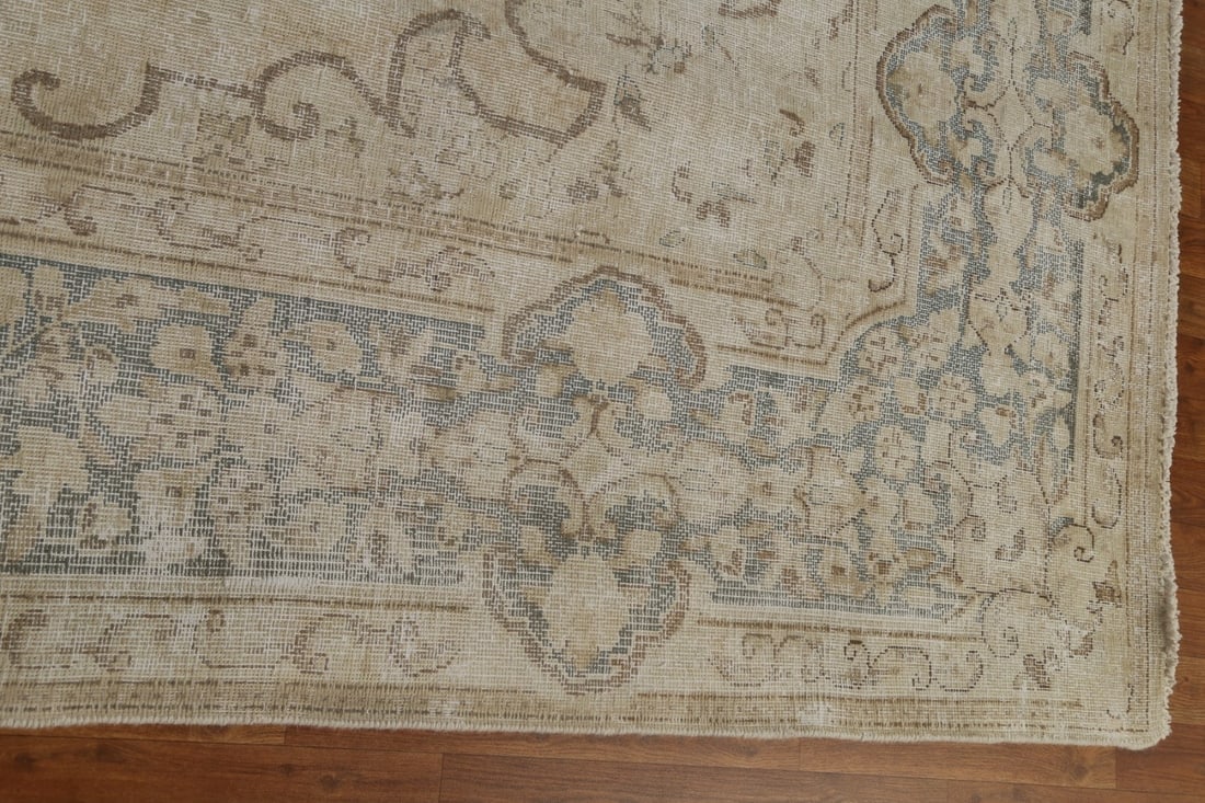 Antique Wool Kerman Persian Area Rug 9x13 - 18