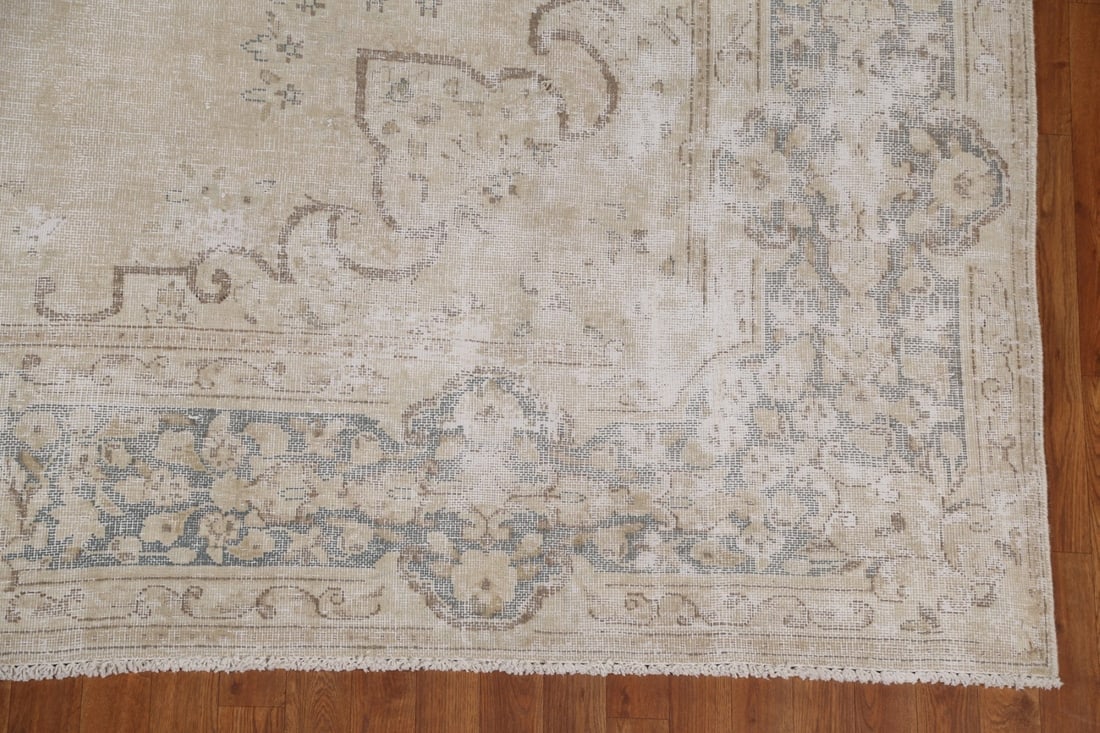 Antique Wool Kerman Persian Area Rug 9x13 - 7