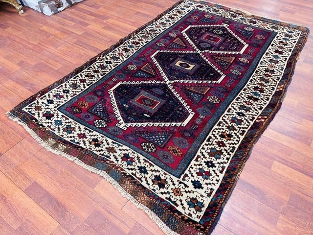 Antique Kurdish Yurok Tribal Rug-4818 - 5