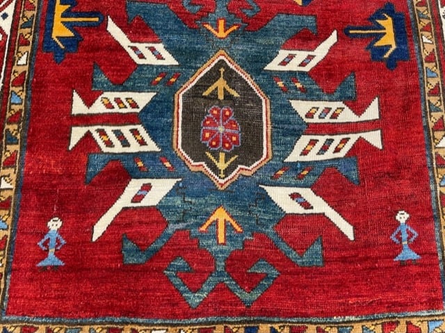 Antique kazak Caucasian rug-4870 - 4