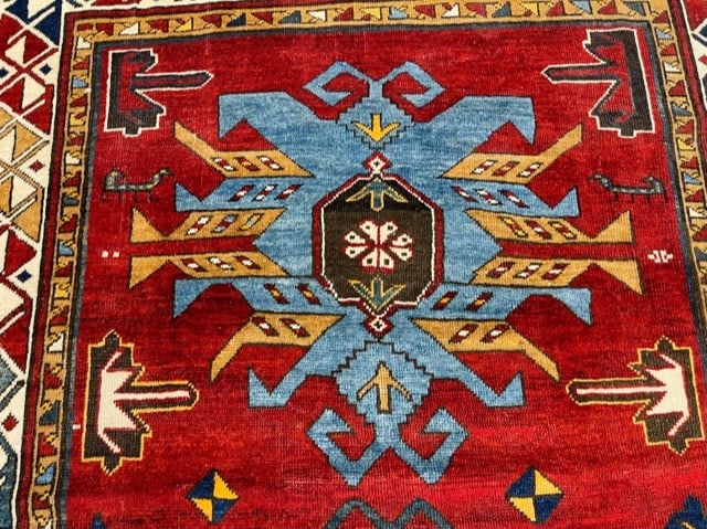 Antique kazak Caucasian rug-4870 - 5