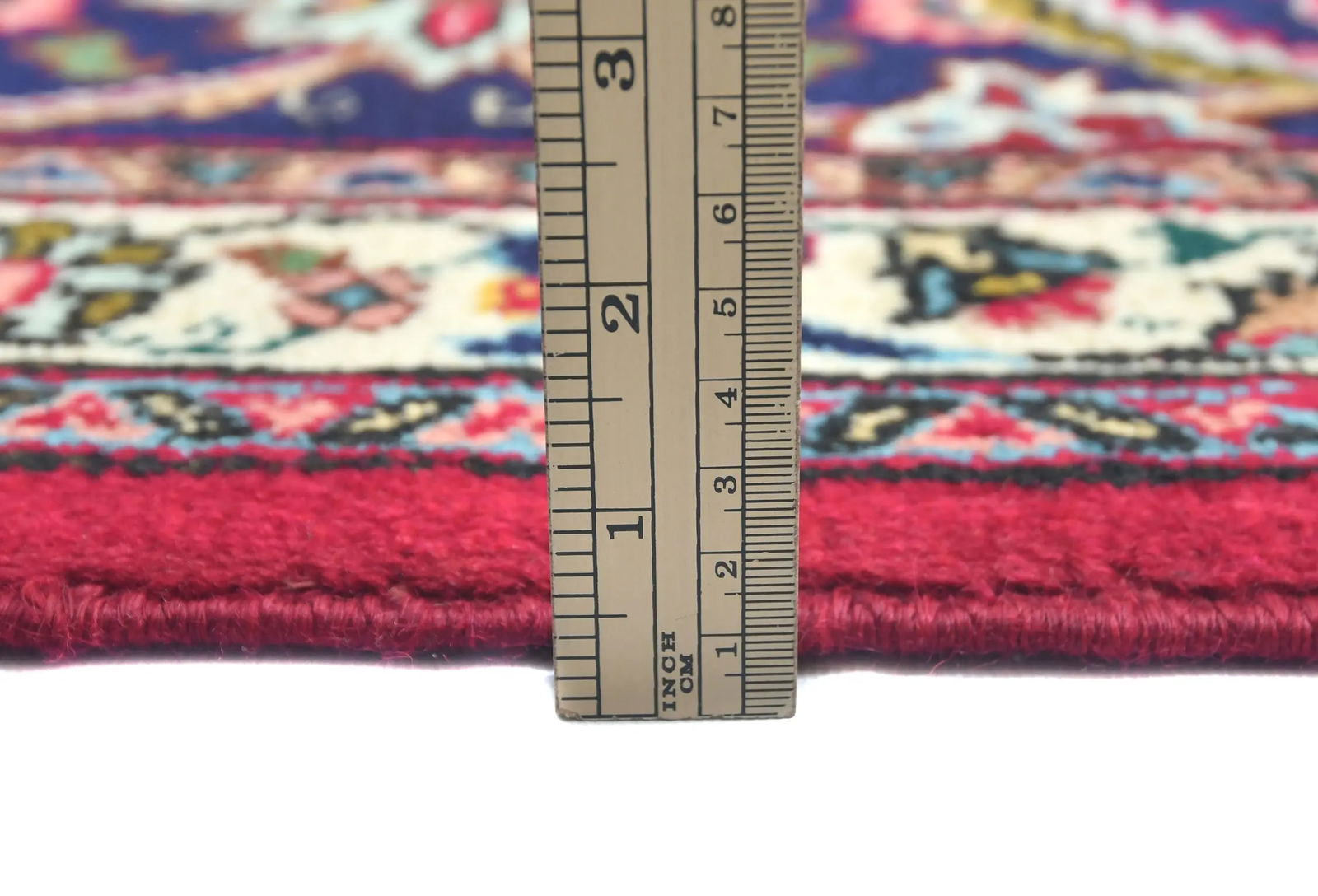 Vintage Red Floral Traditional 10X13 Tabriz Persian Rug - 10