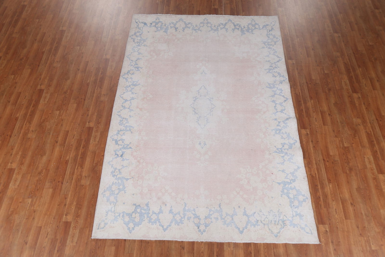 Antique Distressed Kerman Persian Area Rug 6x10 - 3