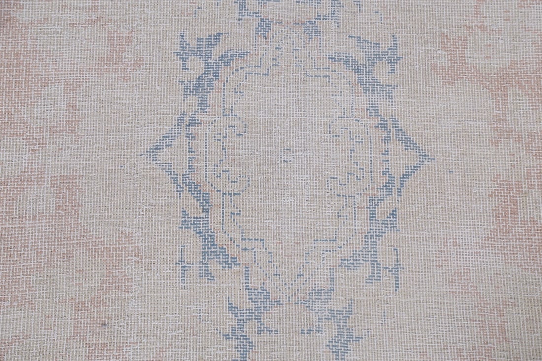 Antique Distressed Kerman Persian Area Rug 6x10 - 9