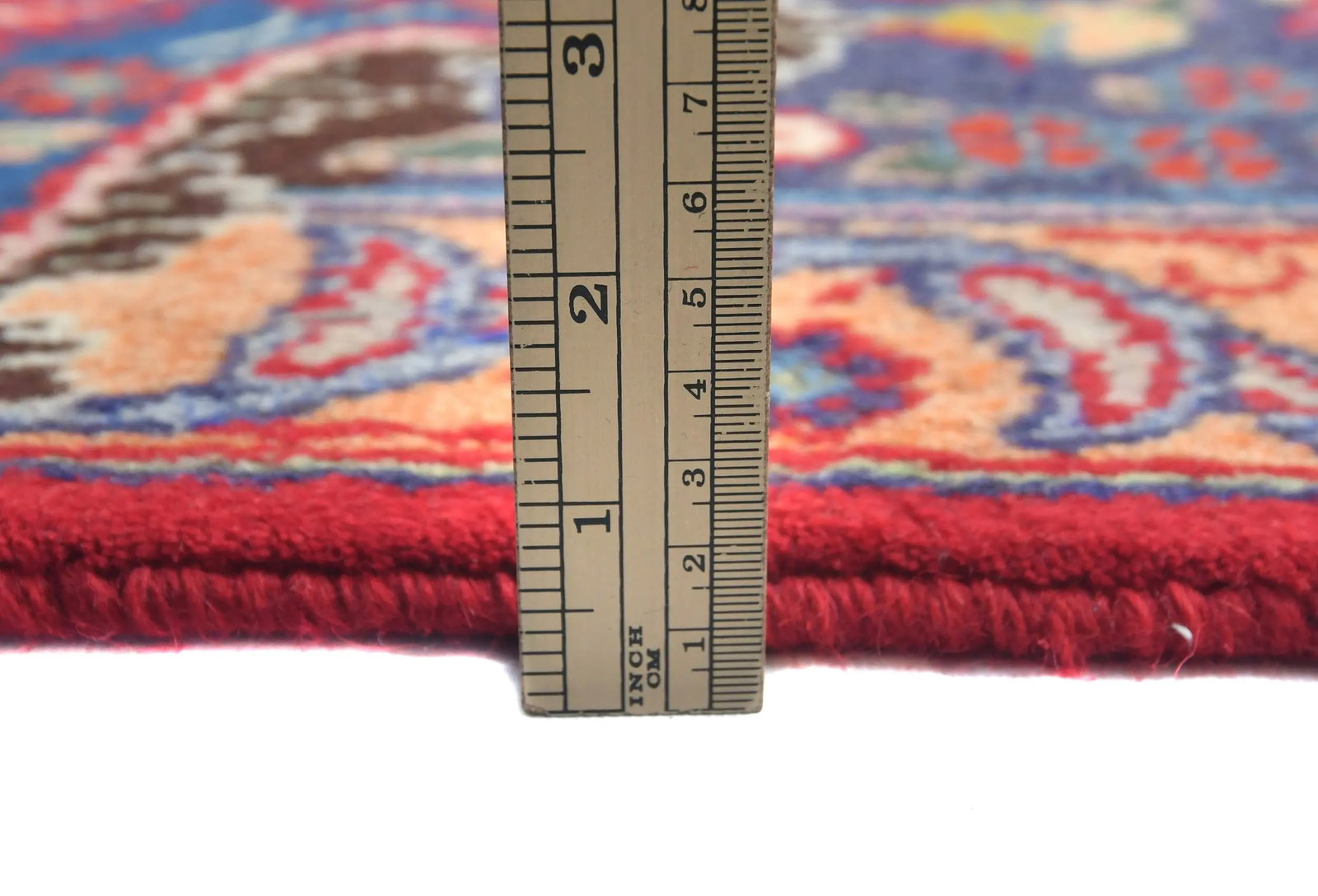 Vintage Red Pictorial Traditional 10X13 Kashmar Persian Rug - 9