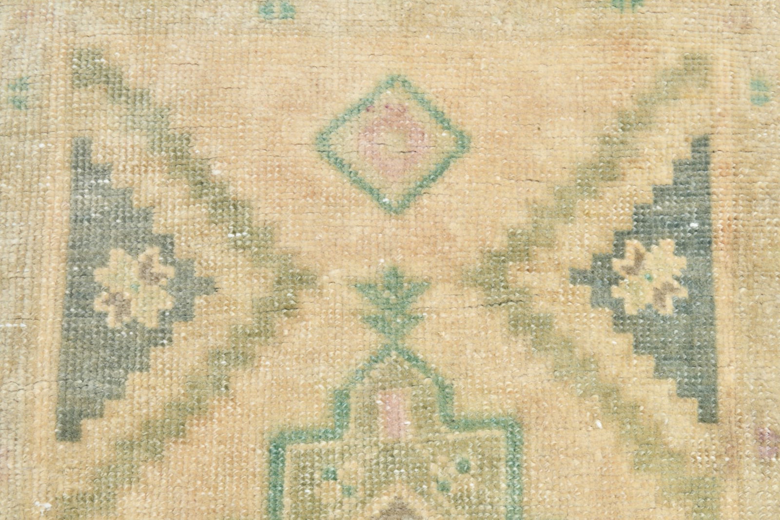 1'5'' x 3'6'' Handmade Vintage Wool Patchwork Rug - 19509 - 7