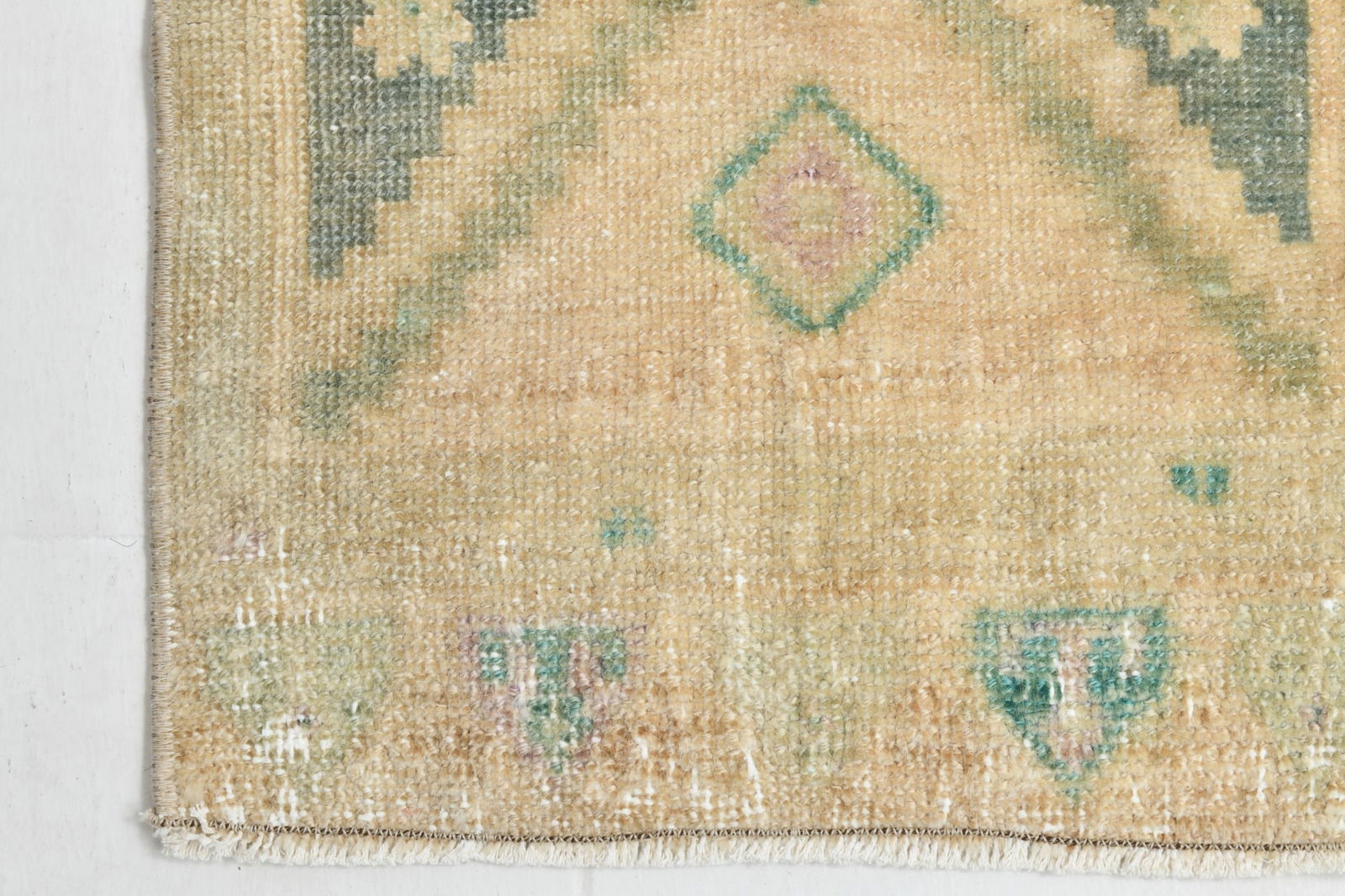 1'5'' x 3'6'' Handmade Vintage Wool Patchwork Rug - 19509 - 9