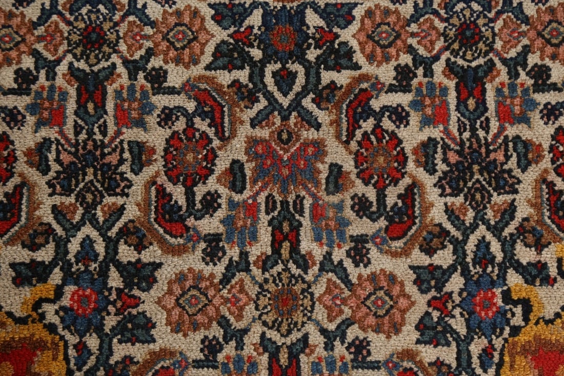 Pre-1900 Antique Vegetable Dye Senneh Persian Area Rug 4x7 - 9