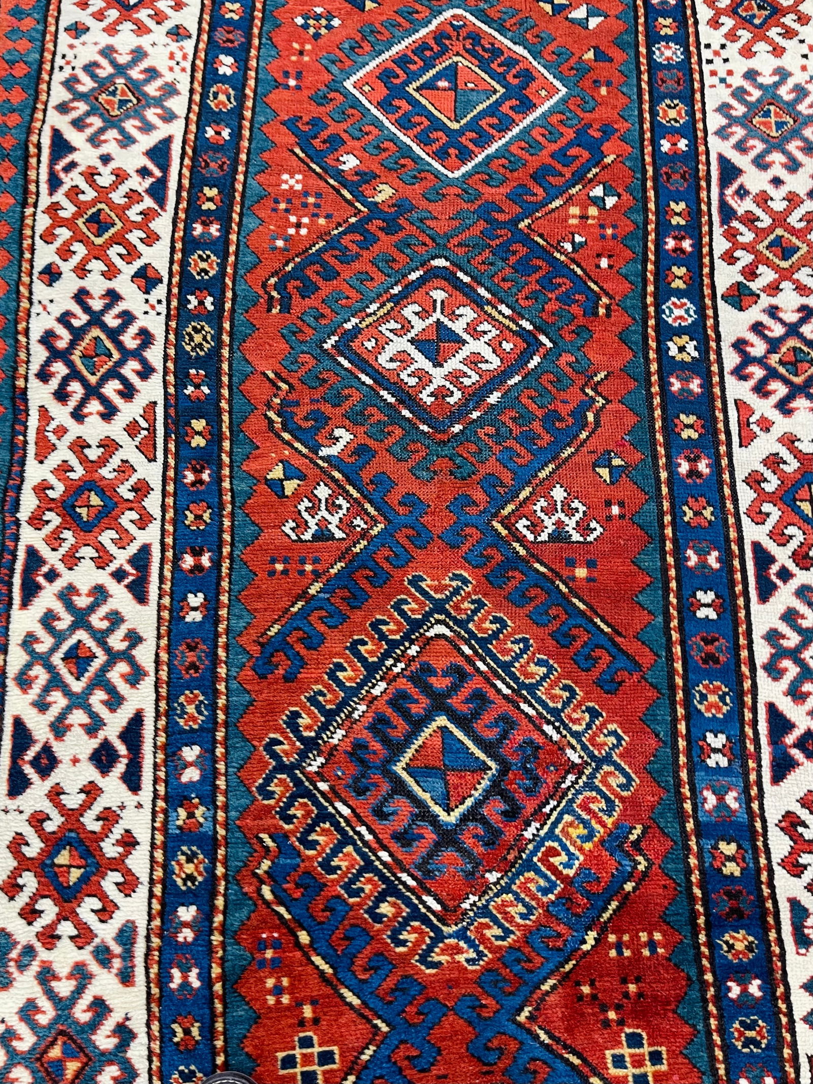 Antique Kazak caucasian Rug-4869 - 4