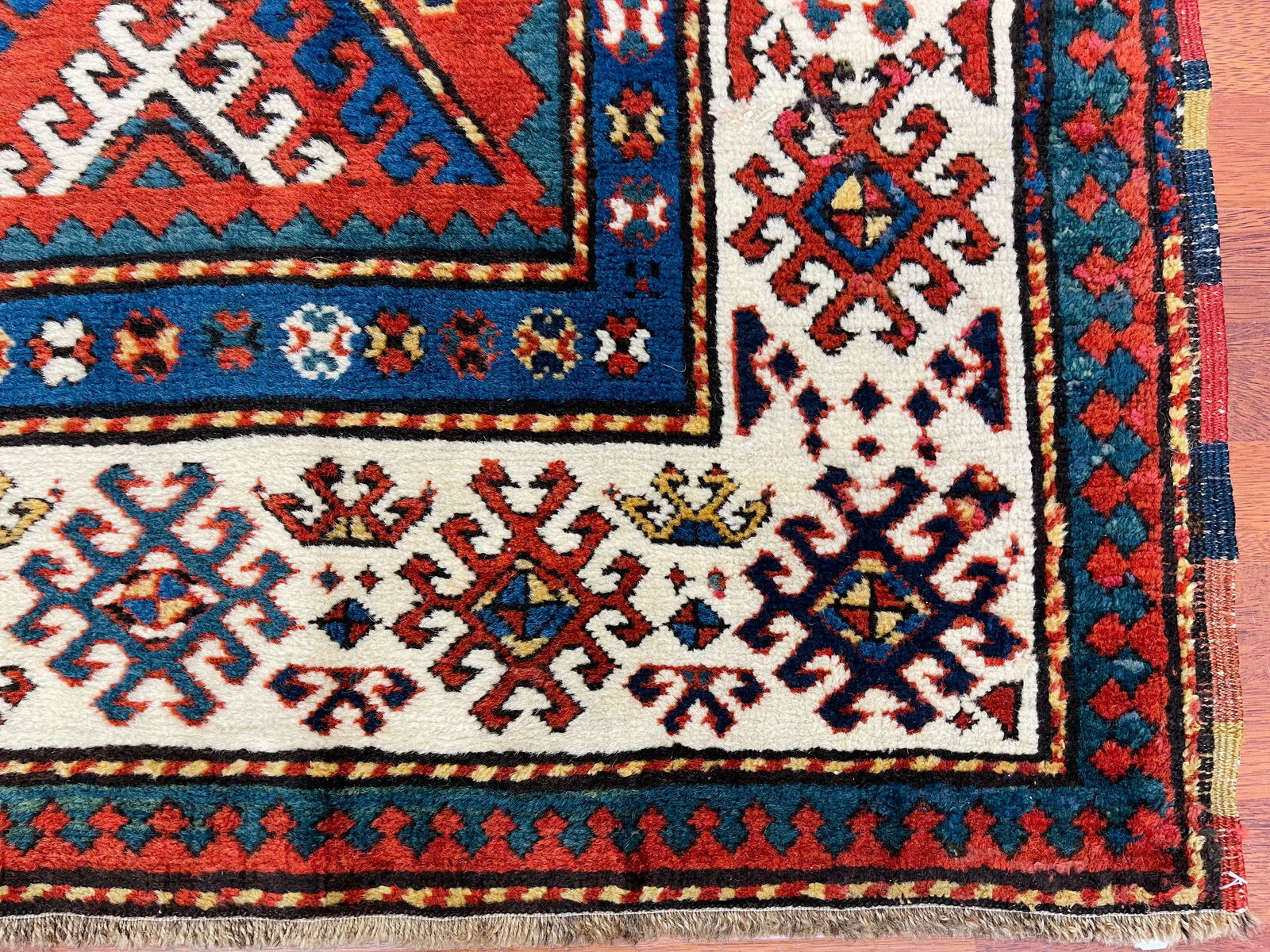Antique Kazak caucasian Rug-4869 - 7