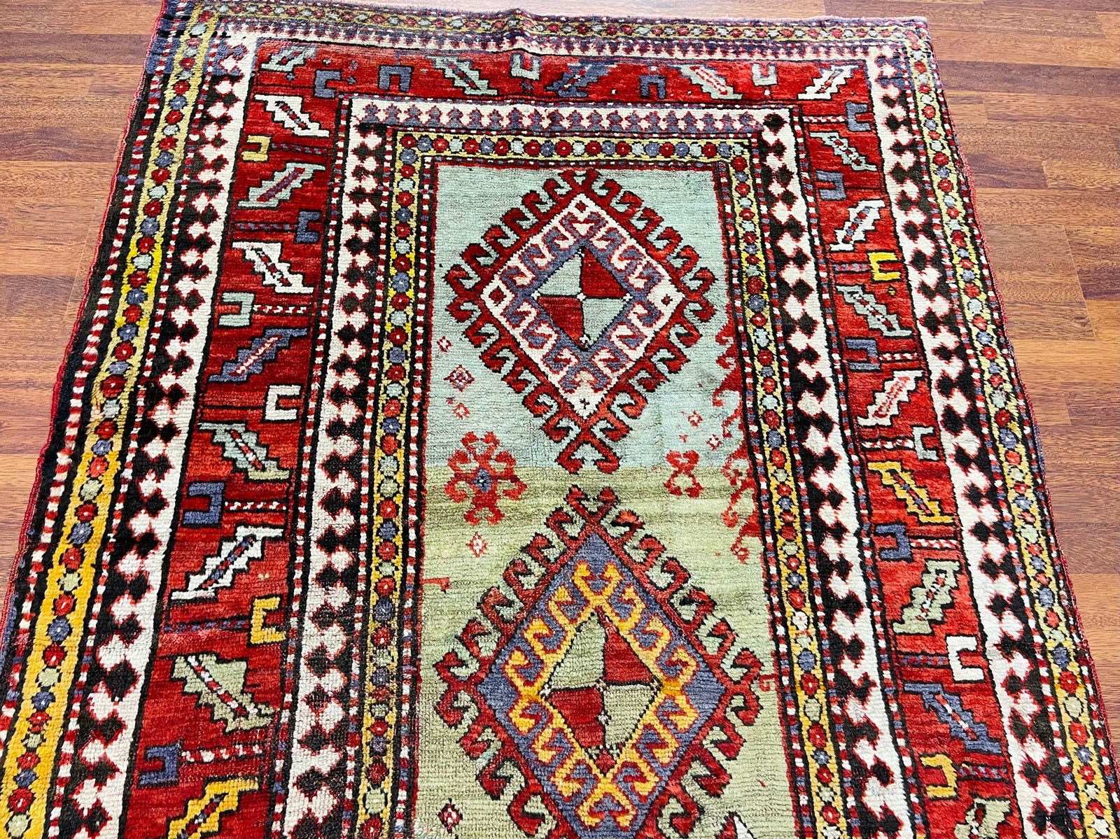 Antique Kazak Caucasian Rug-4935 - 5