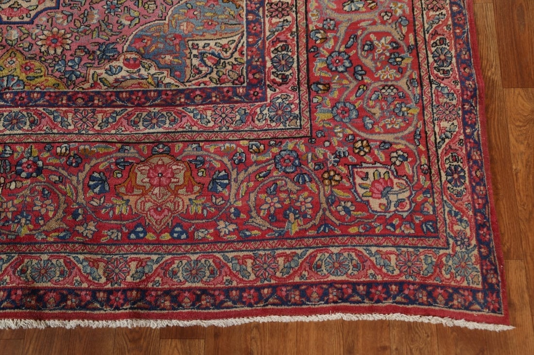 Pre-1900 Antique Vegetable Dye Kerman Lavar Persian Rug 10x13 - 7