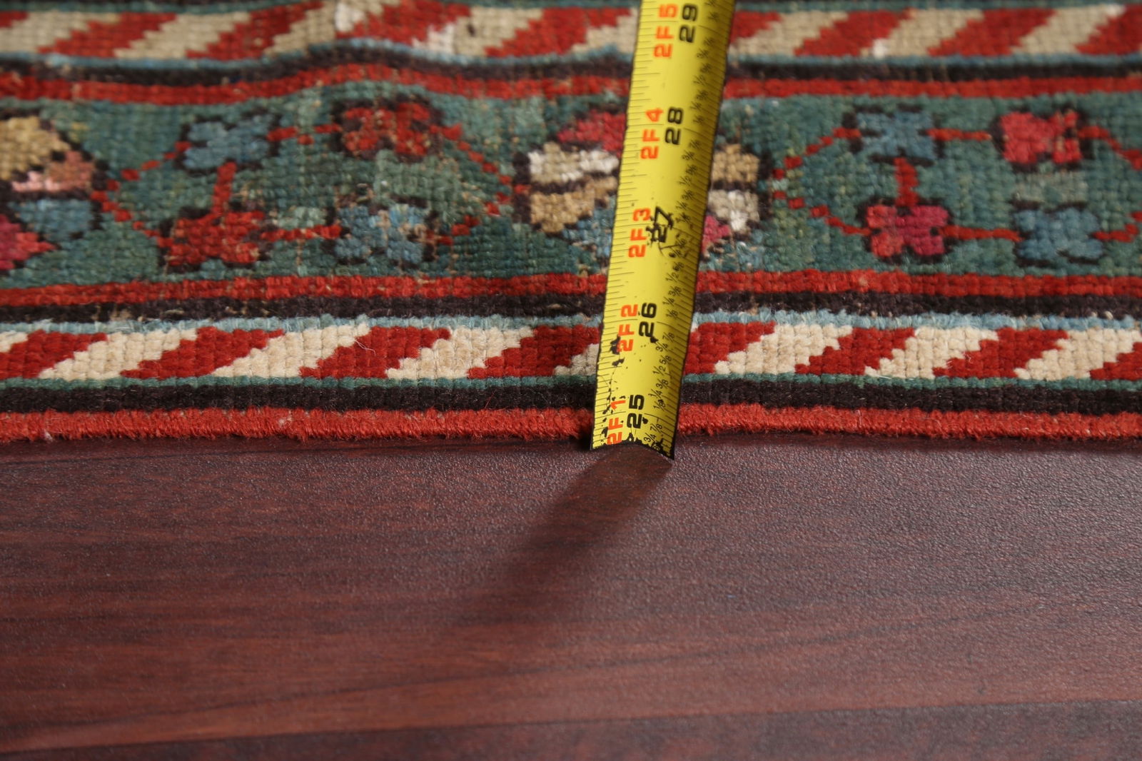 Pre-1900 Antique Karabakh Oriental Runner Rug 4x10 - 19