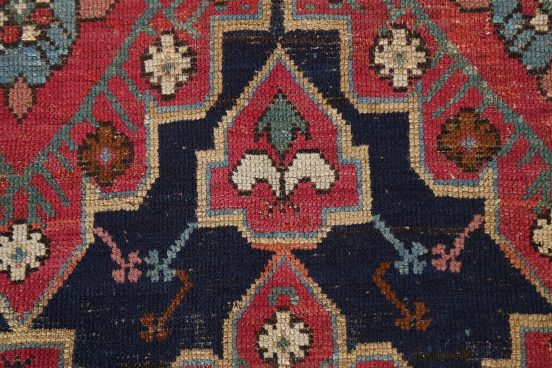 Pre-1900 Antique Karabakh Oriental Runner Rug 4x10 - 9
