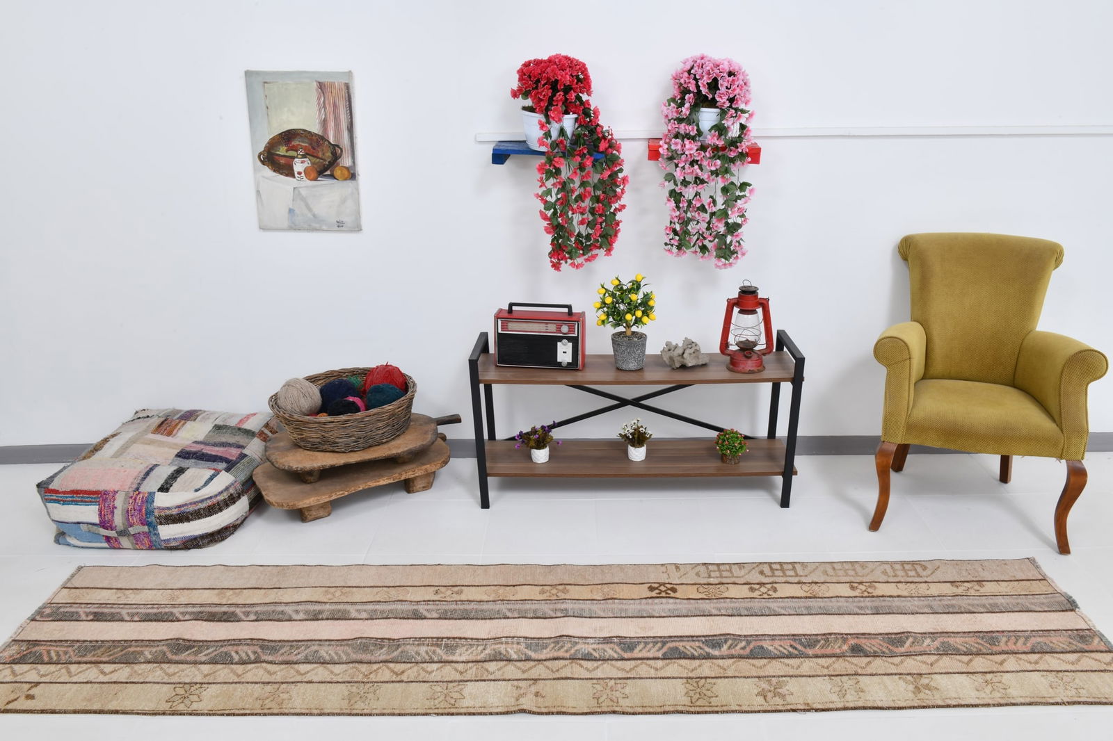 2'4'' x 10'6'' Turkish Vintage Runner Rug - 21401 - 2