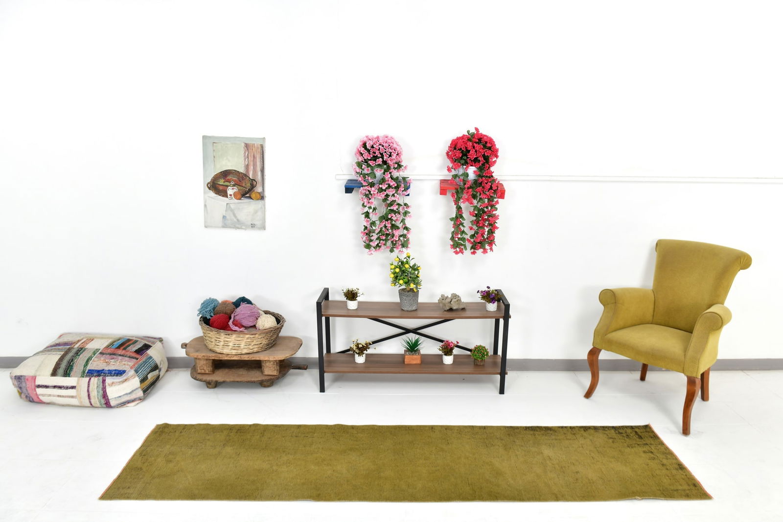 2'3'' x 9'2'' Handmade Vintage Wool Rug - 24687 - 2