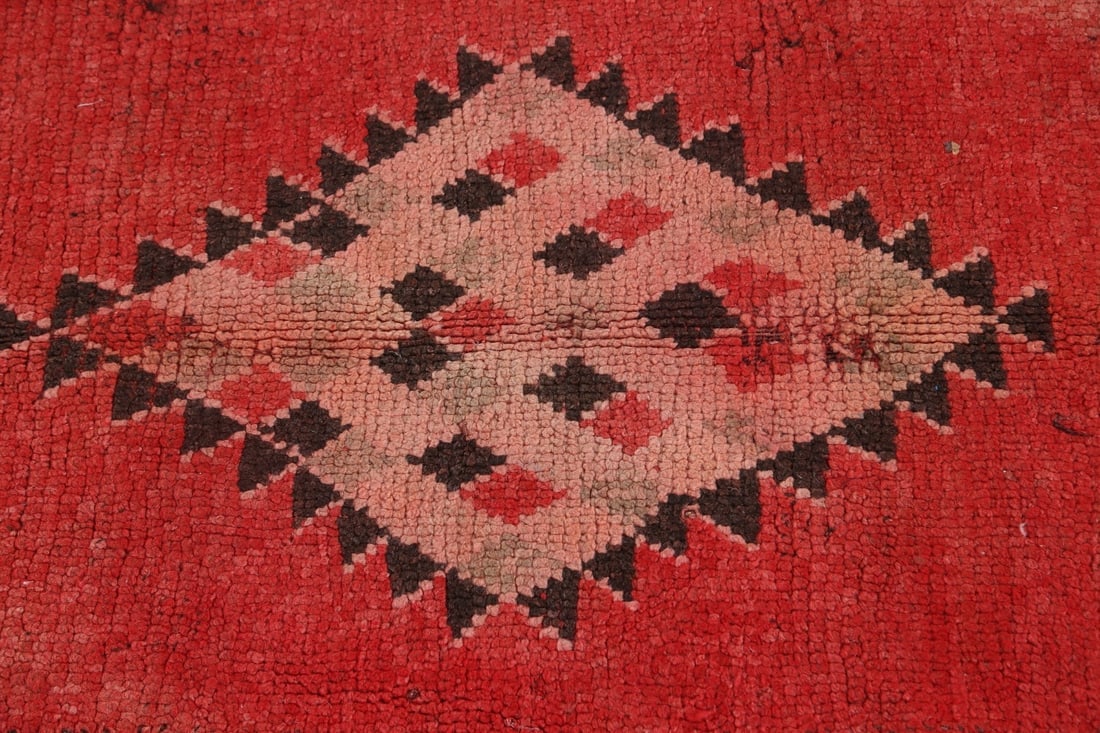 Antique Tribal Moroccan Oriental Area Rug 5x9 - 11