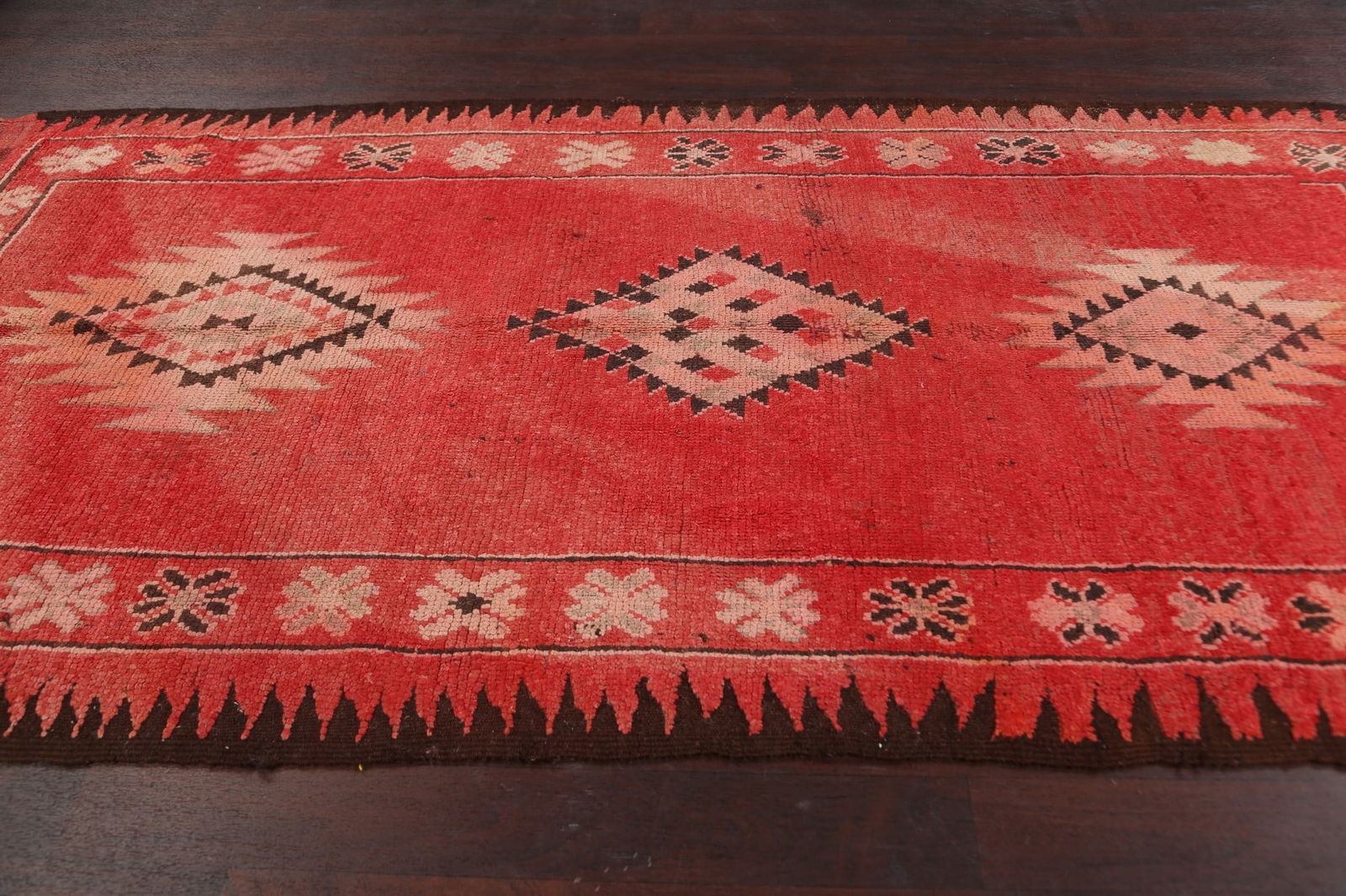 Antique Tribal Moroccan Oriental Area Rug 5x9 - 17
