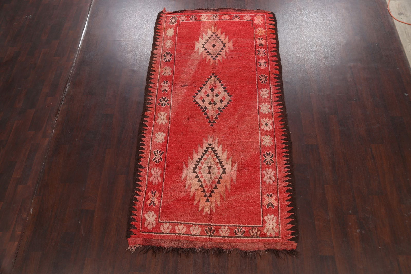 Antique Tribal Moroccan Oriental Area Rug 5x9 - 3