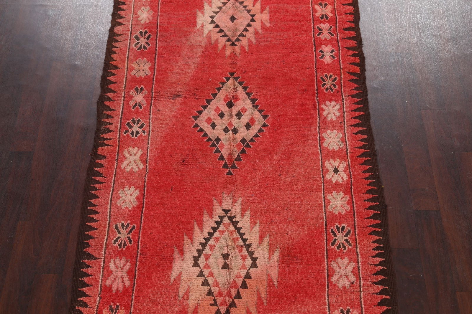 Antique Tribal Moroccan Oriental Area Rug 5x9 - 4