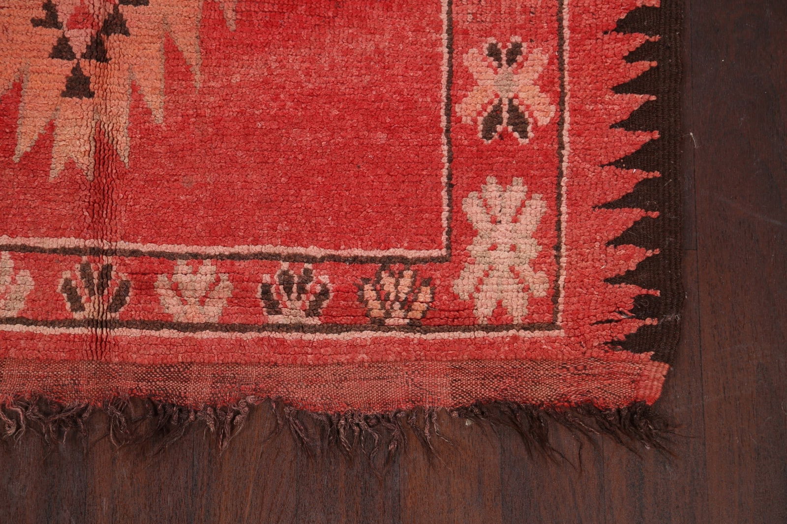 Antique Tribal Moroccan Oriental Area Rug 5x9 - 6