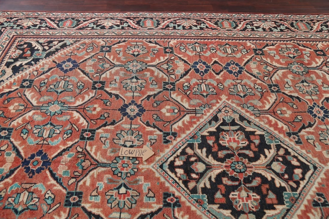Antique Vegetable Dye Mahal Persian Area Rug 10x13 - 13