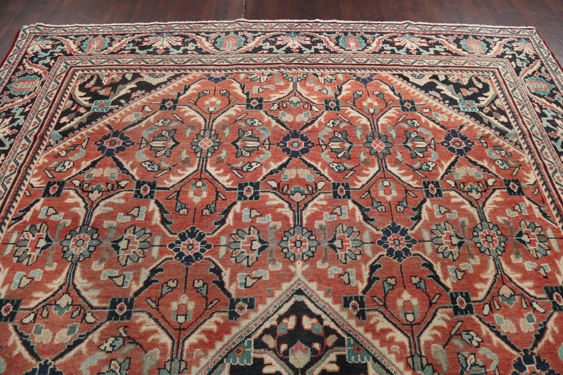 Antique Vegetable Dye Mahal Persian Area Rug 10x13 - 15