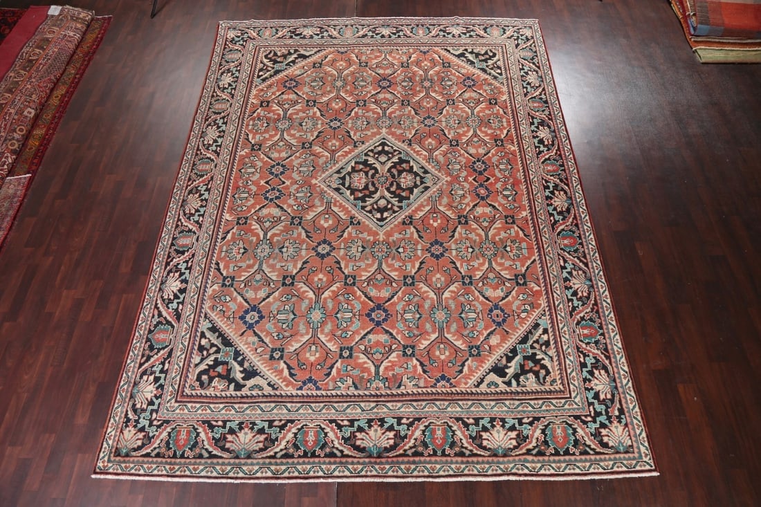 Antique Vegetable Dye Mahal Persian Area Rug 10x13 - 3