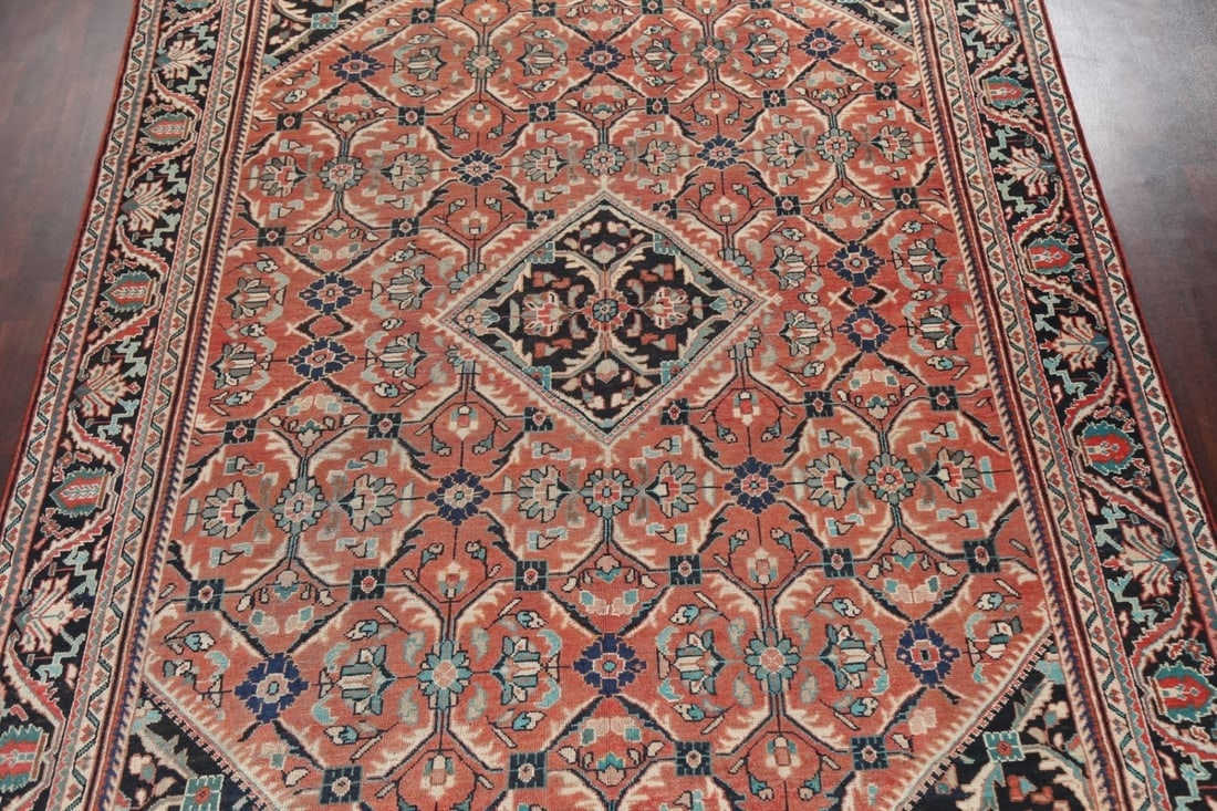 Antique Vegetable Dye Mahal Persian Area Rug 10x13 - 4