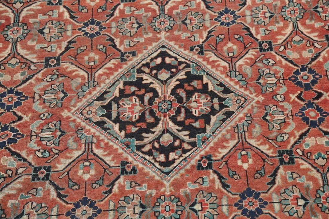 Antique Vegetable Dye Mahal Persian Area Rug 10x13 - 5