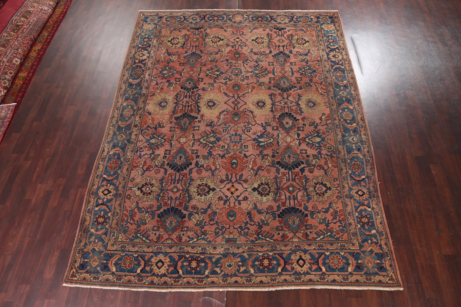 Pre-1900 Antique Vegetable Dye Sultanabad Ziegler Persian Rug 10x12 - 18