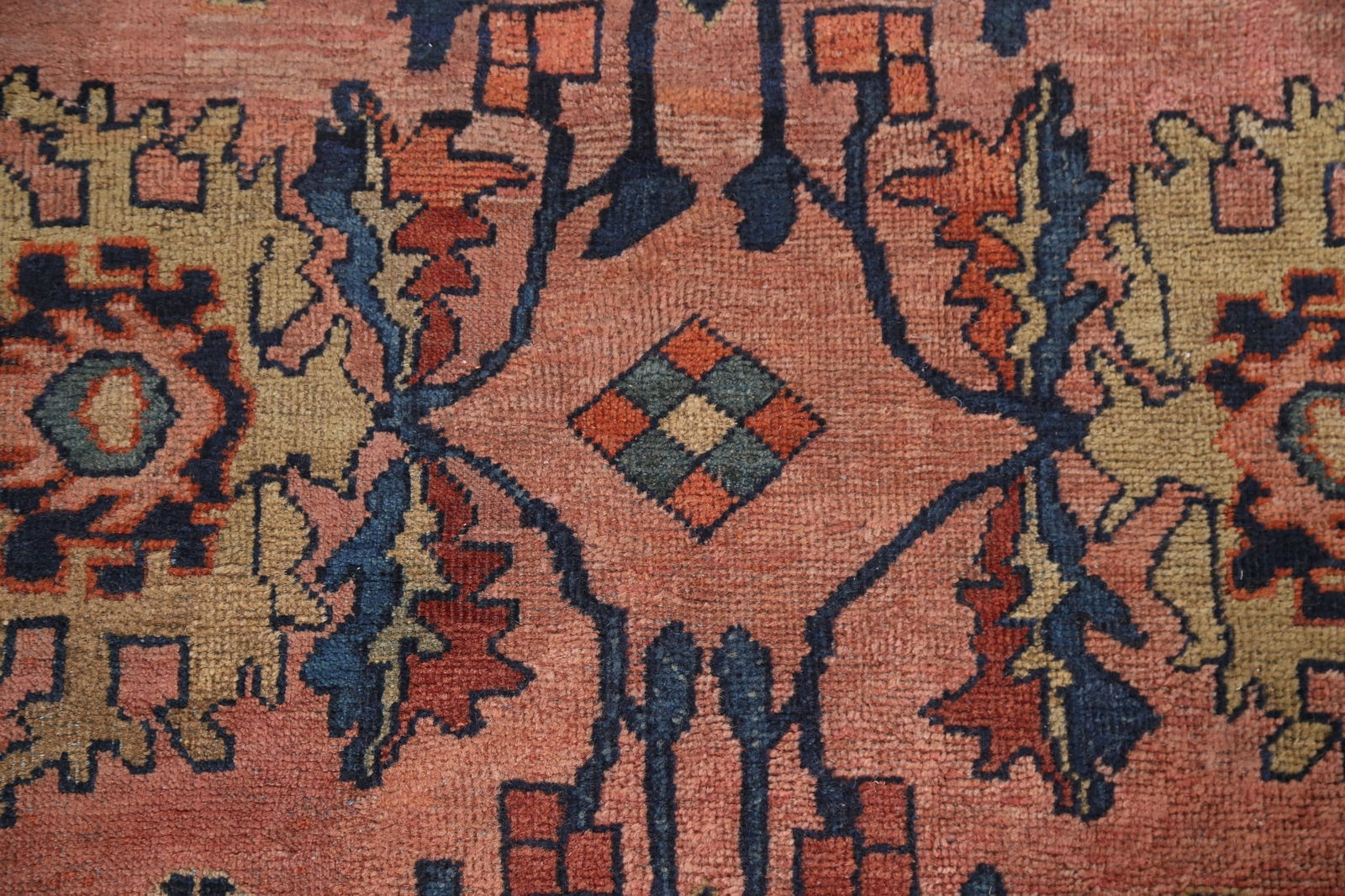 Pre-1900 Antique Vegetable Dye Sultanabad Ziegler Persian Rug 10x12 - 9