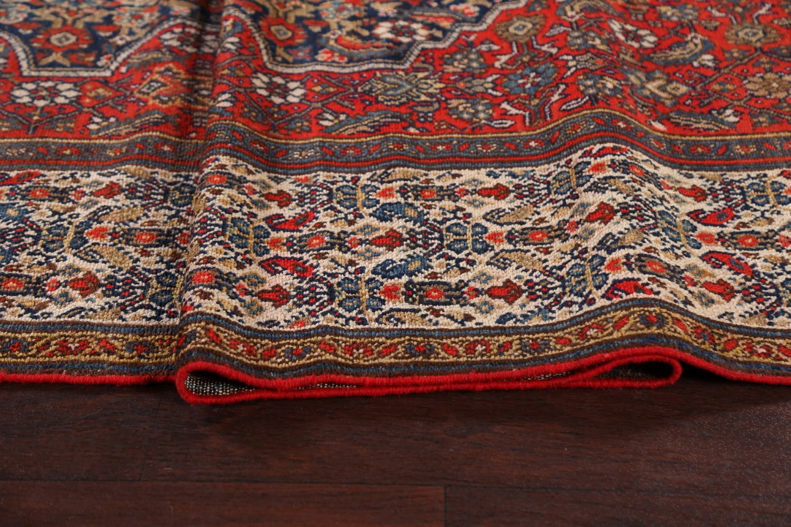 Pre-1900 Antique Vegetable Dye Malayer Persian Runner Rug 7x17 - 12