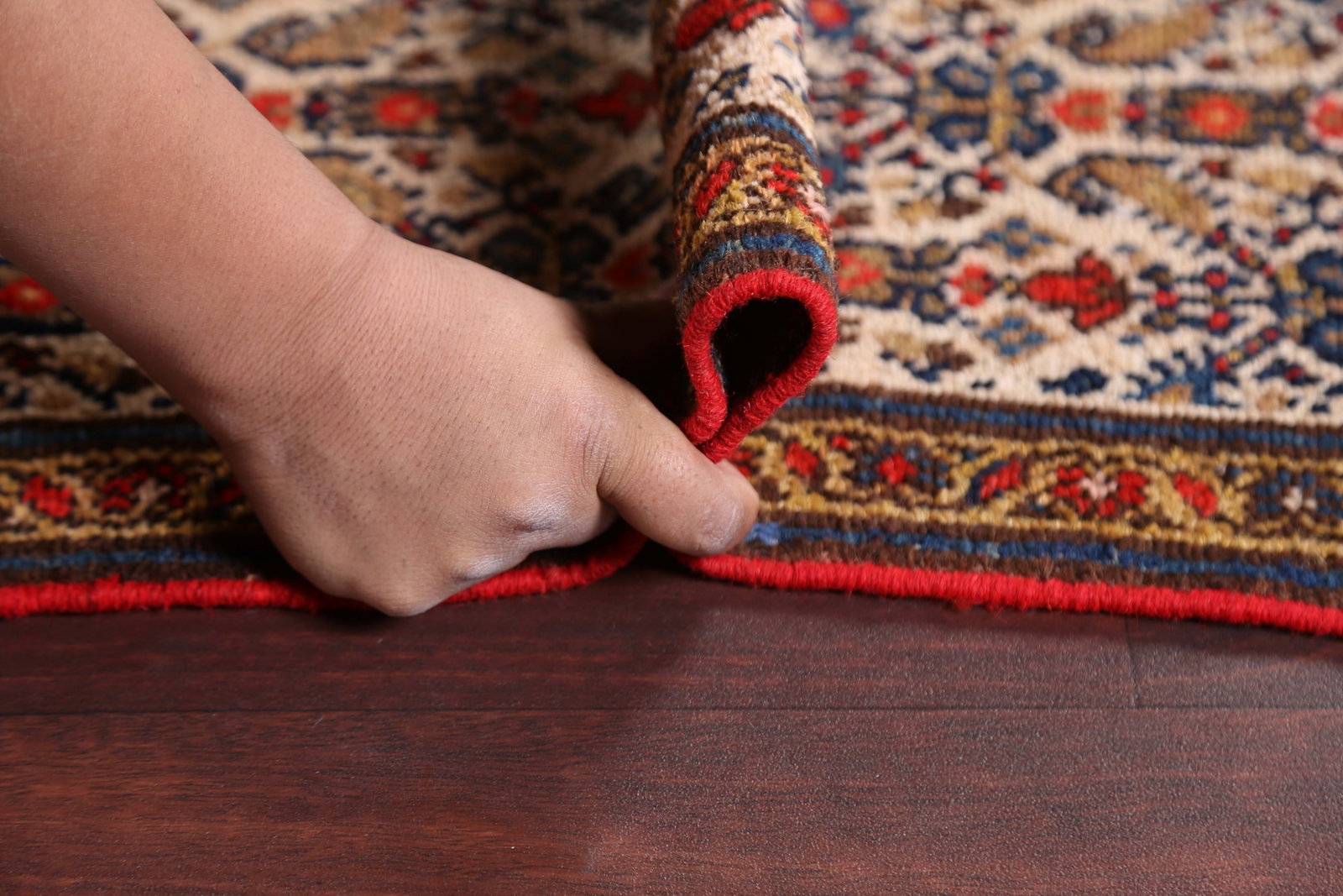 Pre-1900 Antique Vegetable Dye Malayer Persian Runner Rug 7x17 - 19