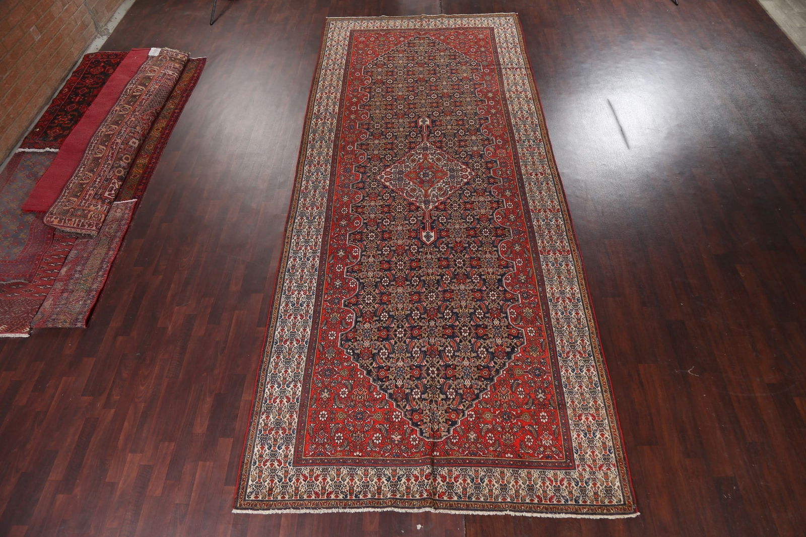 Pre-1900 Antique Vegetable Dye Malayer Persian Runner Rug 7x17 - 3