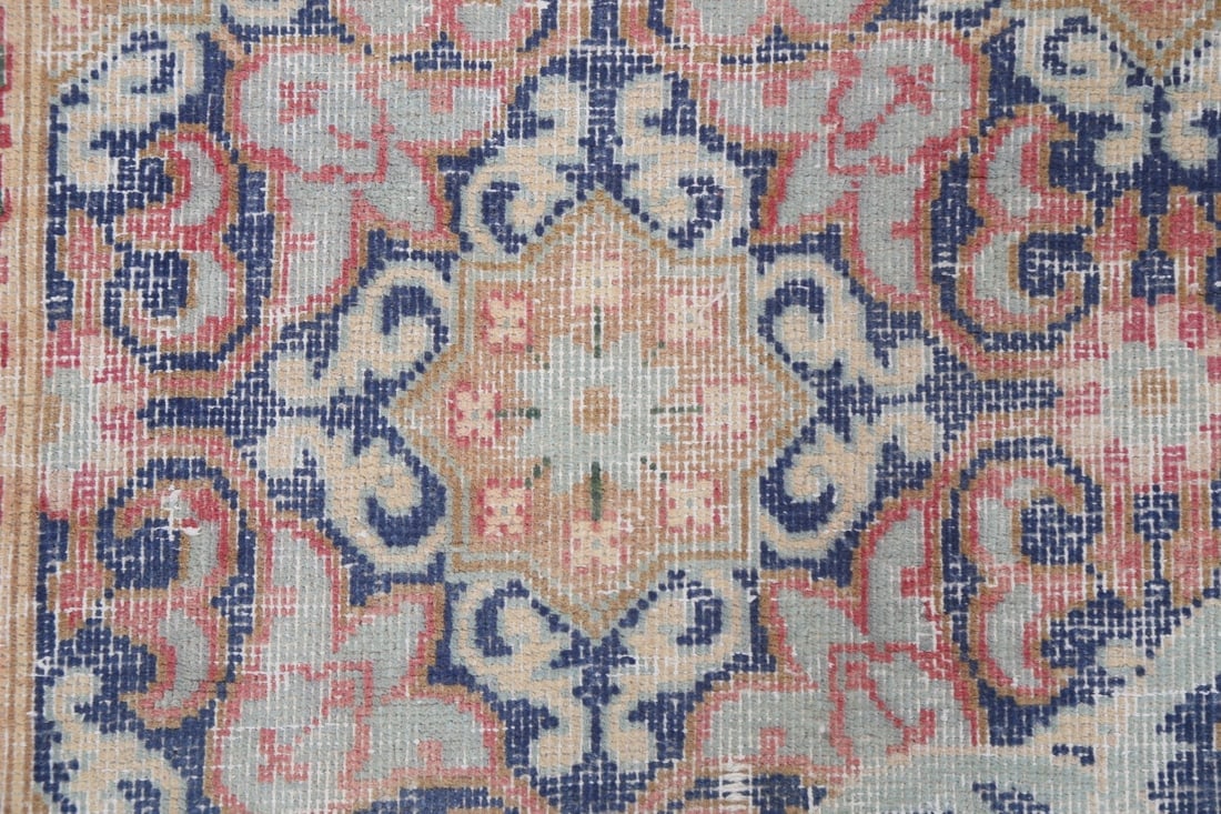 Antique Distressed Kerman Persian Area Rug 7x11 - 11