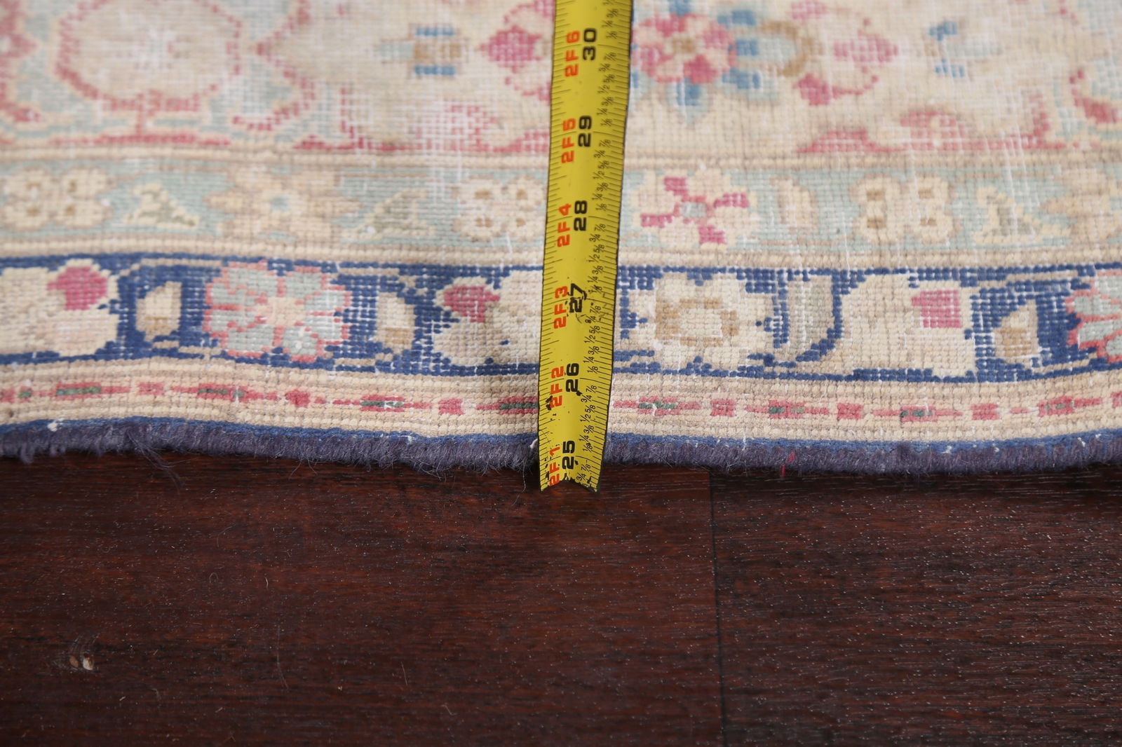 Antique Distressed Kerman Persian Area Rug 7x11 - 20