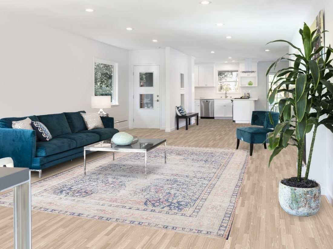 Antique Distressed Kerman Persian Area Rug 7x11 - 2